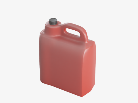Plastic Canister 03 3D Model