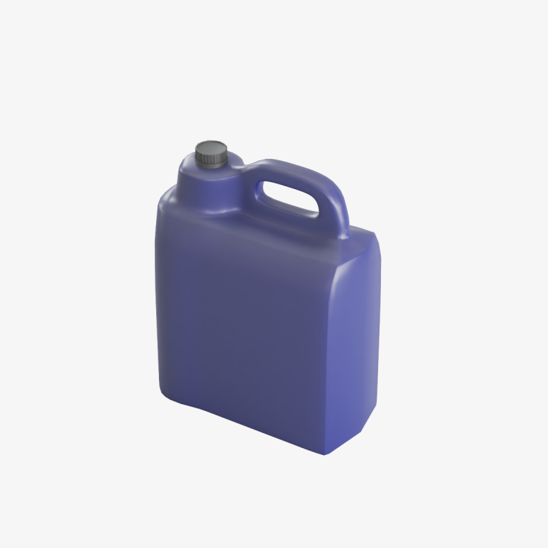 Plastic Canister 07 3D Model .c4d .max .obj .3ds .fbx .stl .blend 