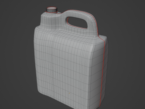 Plastic Canister 08 3D 모델