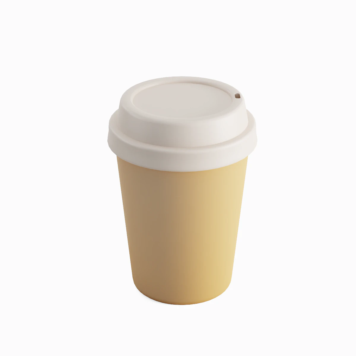 Plastic Coffee Cup 01 3D Model .c4d .max .obj .3ds .fbx .stl .blend 