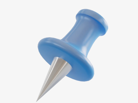 Pushpin 01 Modelo 3D