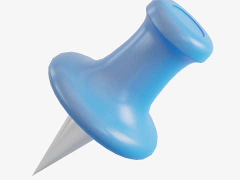 Pushpin 01 Modello 3D