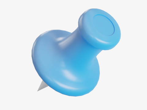 Pushpin 01 Modello 3D