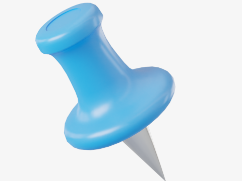 Pushpin 01 Modello 3D