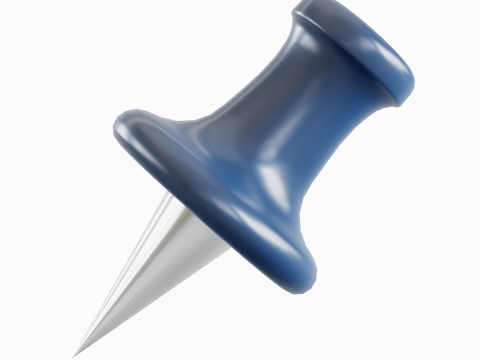 Pushpin 02 Modelo 3D