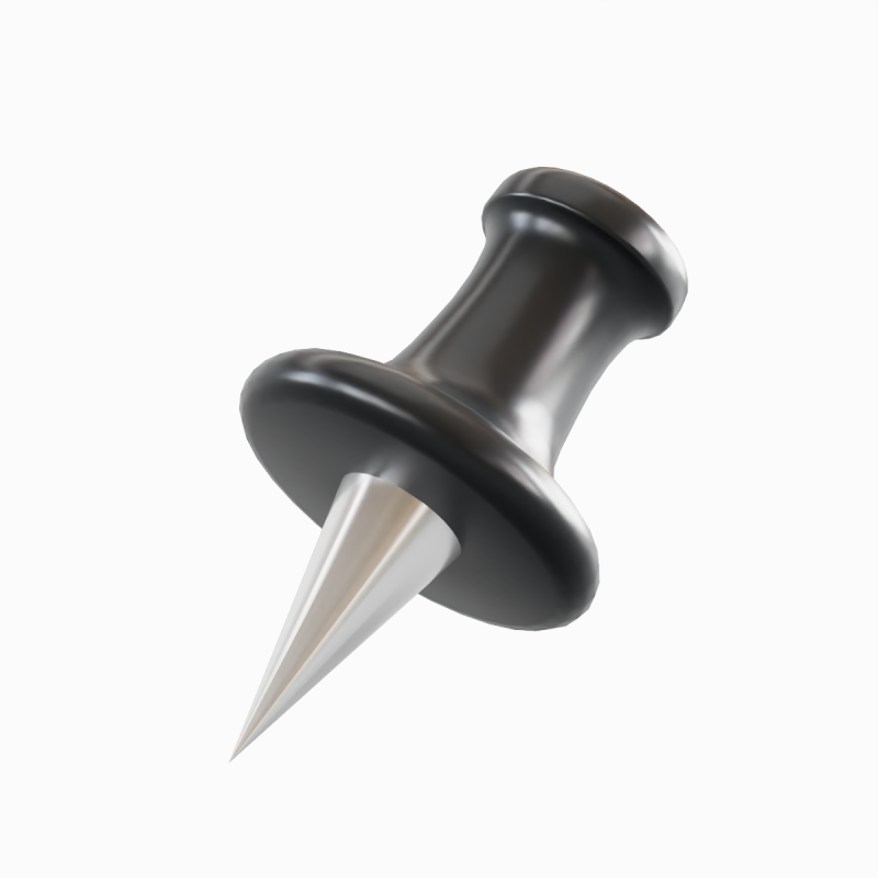 Pushpin 03 Model 3D .c4d .max .obj .3ds .fbx .stl .blend 