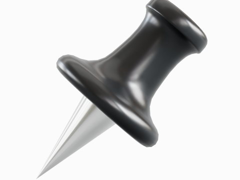 Pushpin 03 Model 3D