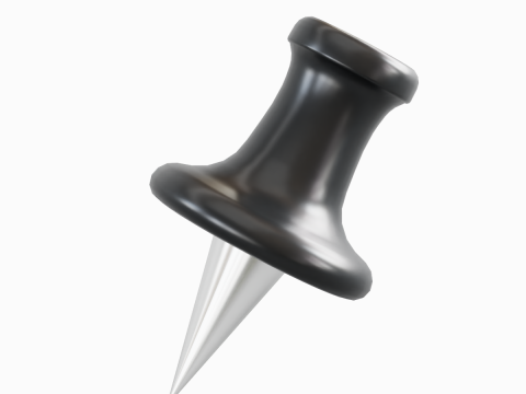 Pushpin 03 Model 3D