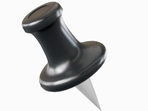 Pushpin 03 Model 3D