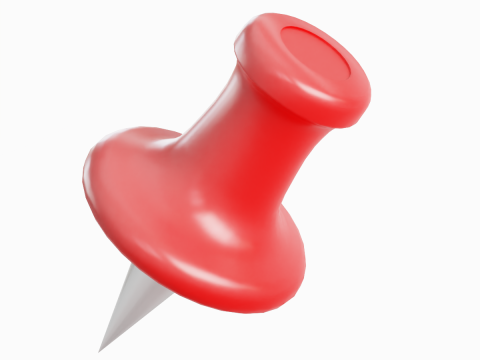 Pushpin 06 3D मॉडल