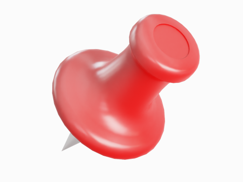 Pushpin 06 3D मॉडल