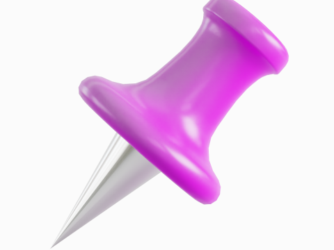 Pushpin 08 3D Модель