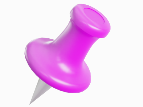 Pushpin 08 3D Модель