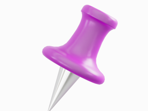Pushpin 08 3D Модель
