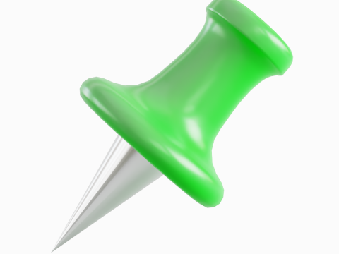Pushpin 09 3D Модель