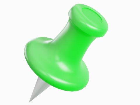 Pushpin 09 3D Модель