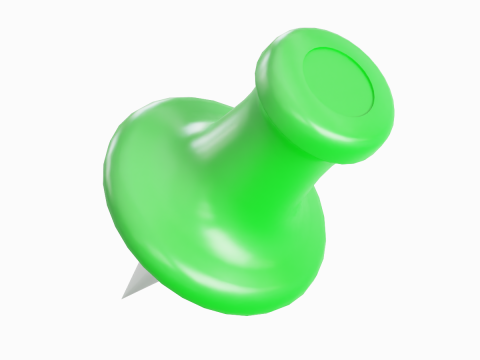 Pushpin 09 3D Модель