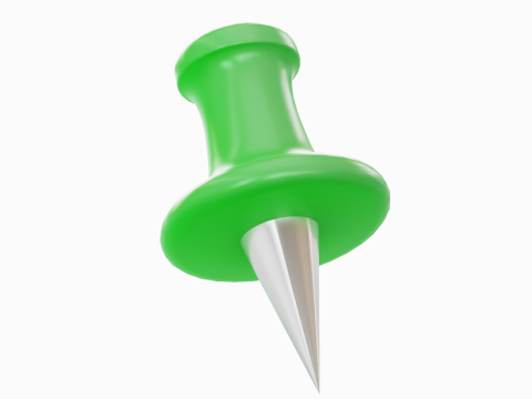 Pushpin 09 3D Модель