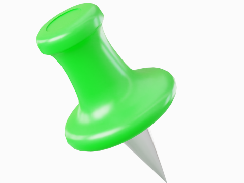 Pushpin 09 3D Модель