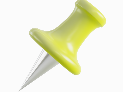 Pushpin 10 3D Model