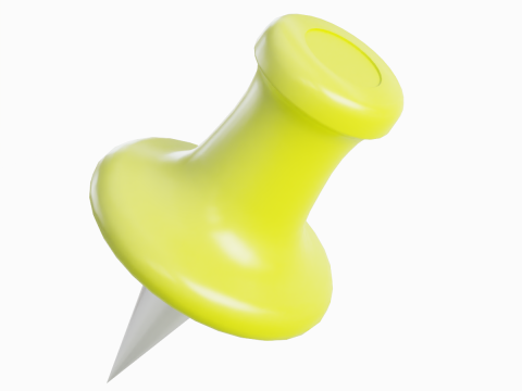 Pushpin 10 3D Model