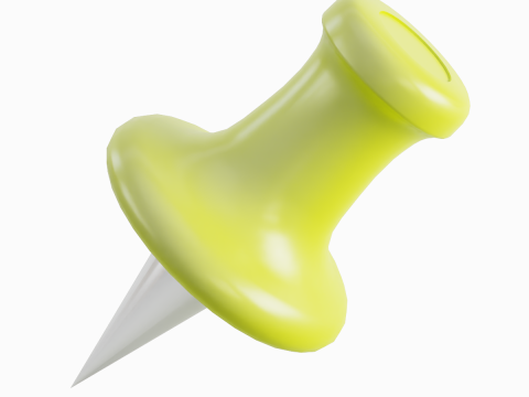 Pushpin 10 3D Model