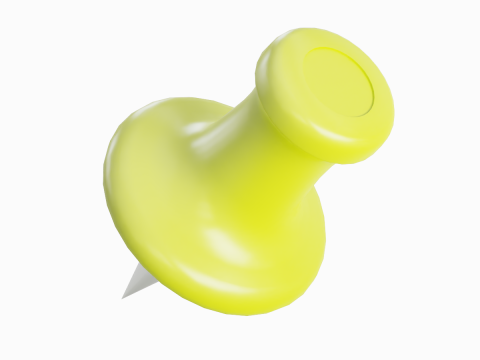 Pushpin 10 3D Model
