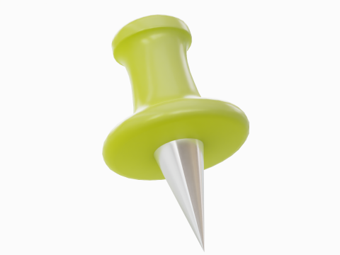 Pushpin 10 3D Model