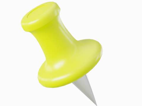 Pushpin 10 3D Model