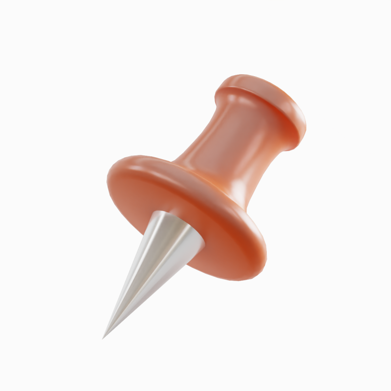 Pushpin 11 3D Model .c4d .max .obj .3ds .fbx .stl .blend 