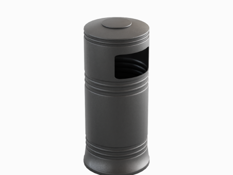 Street Trash Bin 01 3D 모델