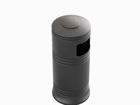 Street Trash Bin 01 3D 모델