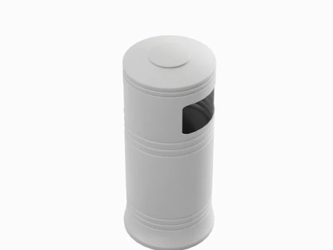 Street Trash Bin 02 3D Model