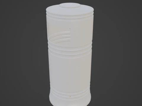 Street Trash Bin 02 3D Model
