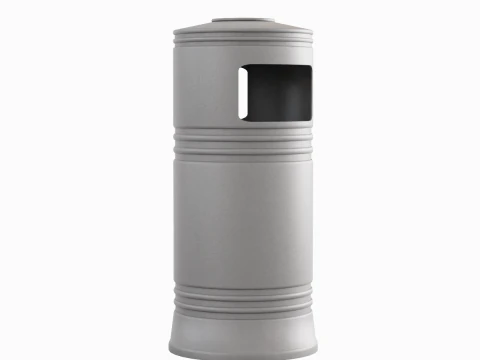 Street Trash Bin 03 3D Model