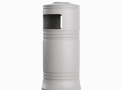 Street Trash Bin 03 3D Model