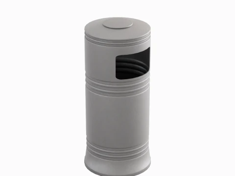 Street Trash Bin 03 3D Model
