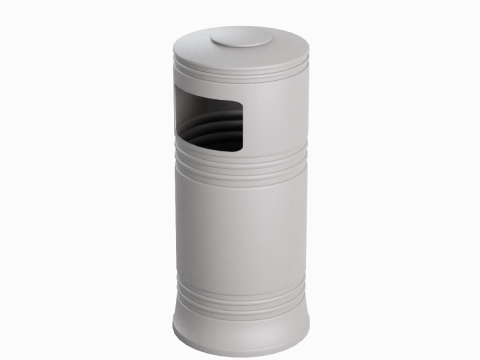 Street Trash Bin 03 3D Model