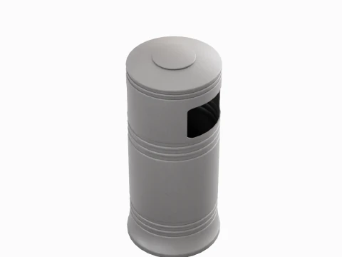 Street Trash Bin 03 3D Model