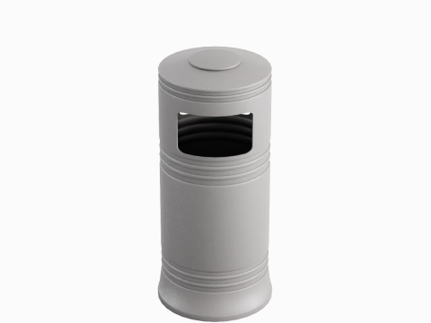 Street Trash Bin 03 3D Model