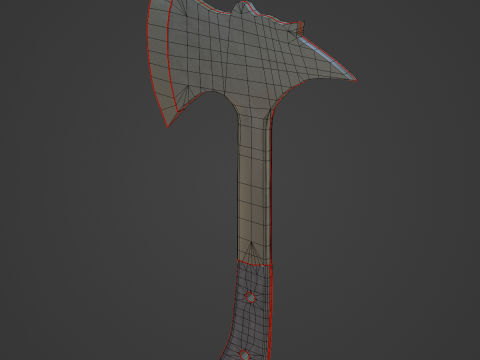 Survival Iron Axe 01 3Dモデル