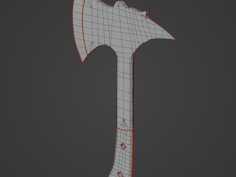 Survival Iron Axe 01 3Dモデル