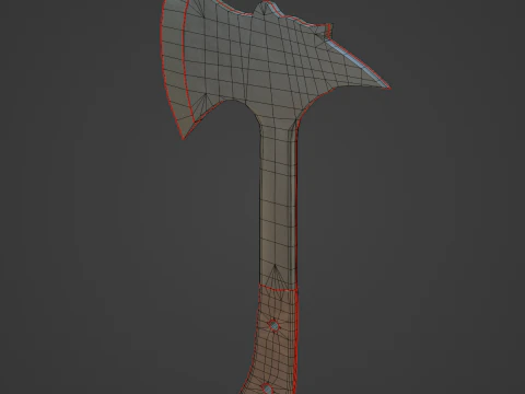 Survival Iron Axe 02 3D Model