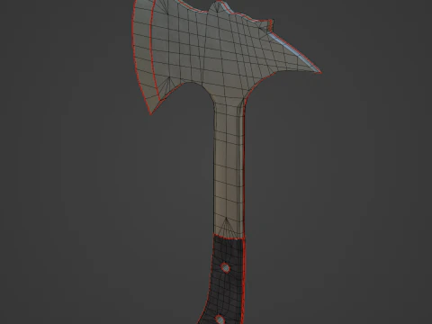 Survival Iron Axe 03 3D Model