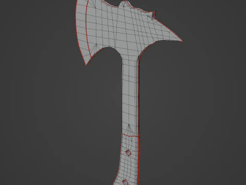 Survival Iron Axe 03 3D Model