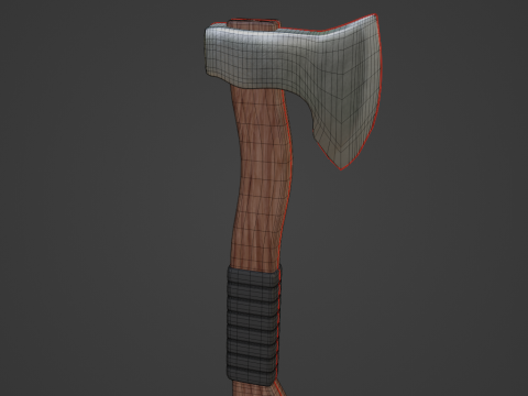 Survival Axe 01 3D Model