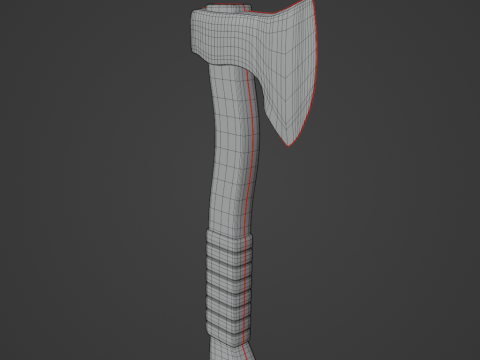 Survival Axe 02 3D Model