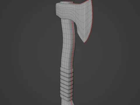 Survival Axe 02 3D Model