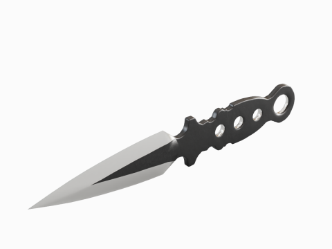 Throwing Knife 01 3D Model
