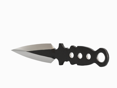 Throwing Knife 01 3D Model